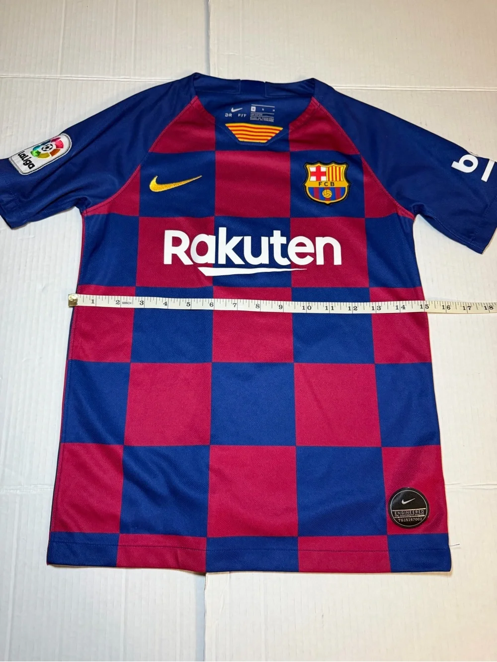 Nike FC Barcelona 2019/20 Home Jersey Youth Medium Blue Red Rakuten La Liga